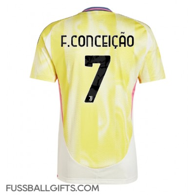 Juventus Francisco Conceicao #7 Fußballbekleidung Auswärtstrikot 2024-25 Kurzarm Juventus Francisco Conceicao #7 Fußballbekleidung Auswärtstrikot 2024-25 Kurzarm